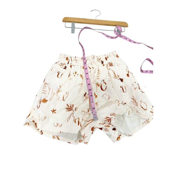 Peppermayo Womens Printed Linen Cotton Blend Drawstring Beach Shorts Womens 0 - Picture 7 of 8